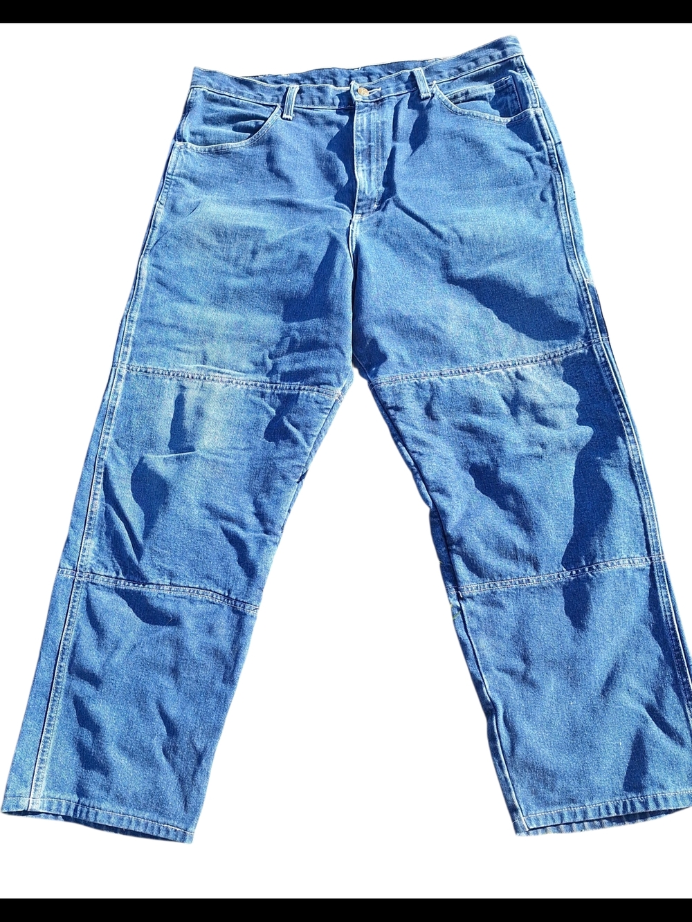 Fast Company Draggin’ Jeans 14oz Kevlar Lined Motorcycle Riding Jeans USA 38 Vtg